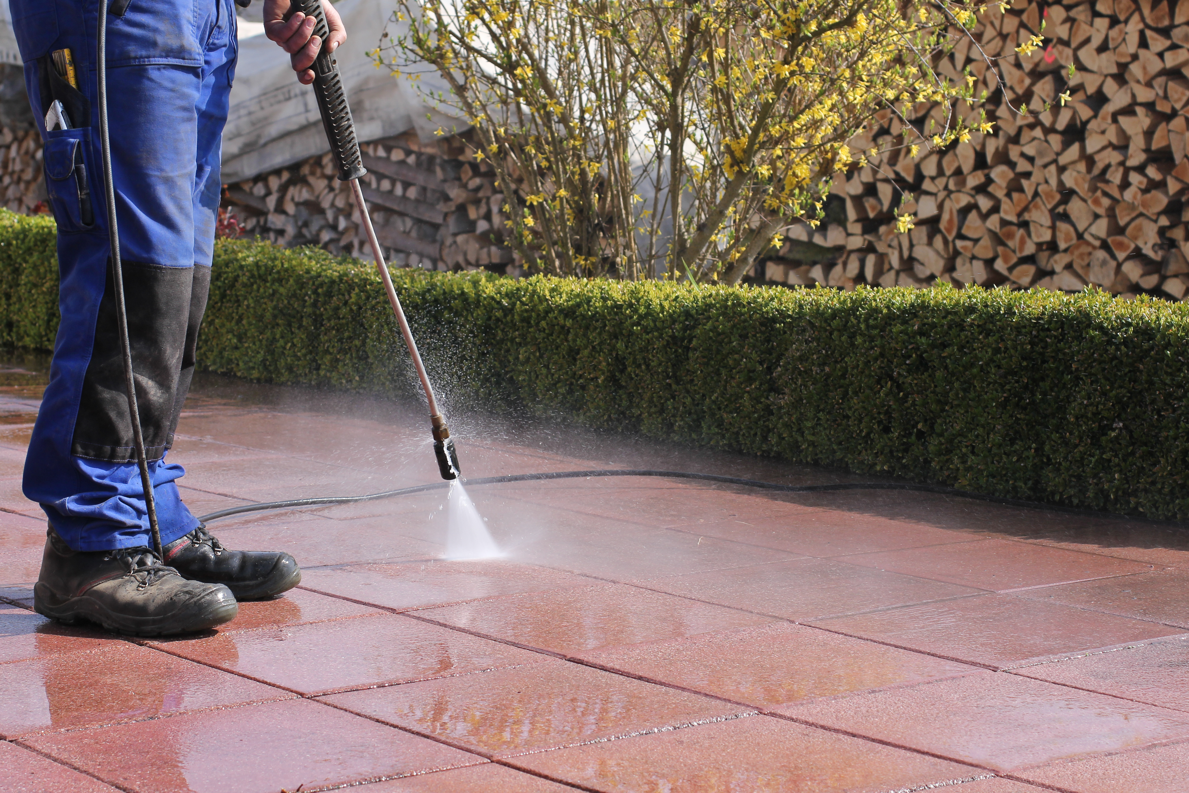 High pressure. Driveway Pressure washing. Мойка брусчатки. Очистка тротуаров. Очистка тротуарной плитки.